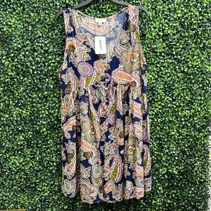 Umgee Paisley Sleeveless Dress